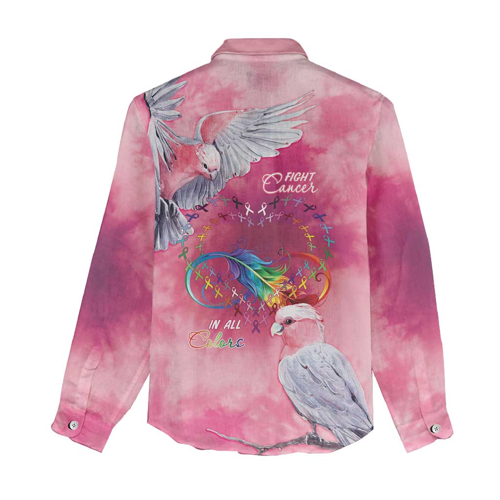Australia Fight Cancer In All Colors Women Casual Shirt Galah Pink Tie Dye - Aussie Hoodie