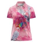 Australia Fight Cancer In All Colors Women Polo Shirt Galah Pink Tie Dye - Aussie Hoodie