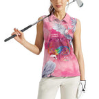 Australia Fight Cancer In All Colors Women Sleeveless Polo Shirt Galah Pink Tie Dye - Aussie Hoodie