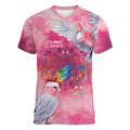 Australia Fight Cancer In All Colors Women V-Neck T-Shirt Galah Pink Tie Dye - Aussie Hoodie