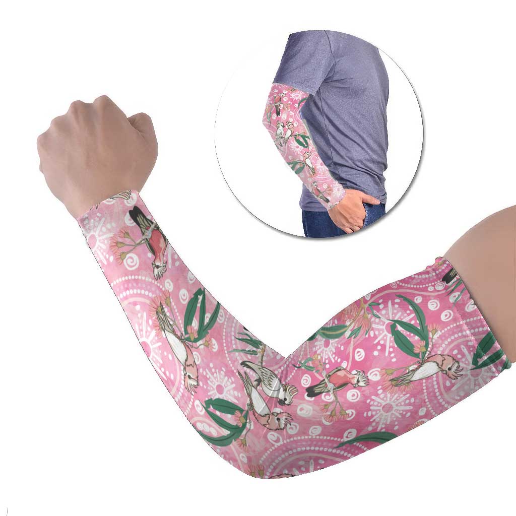 Australia Galah Aboriginal Arm Sleeves Breast Cancer Awareness - Aussie Hoodie
