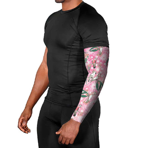 Australia Galah Aboriginal Arm Sleeves Breast Cancer Awareness - Aussie Hoodie