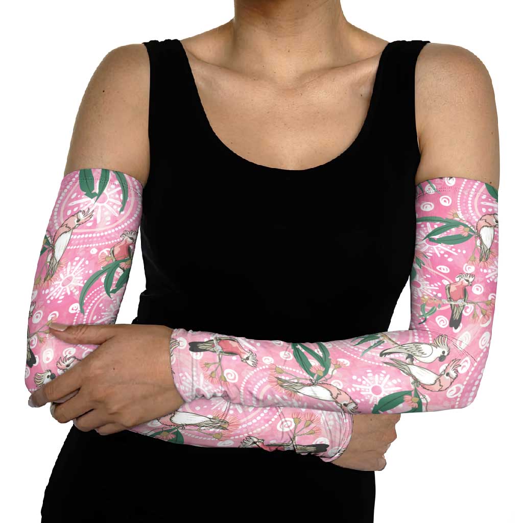 Australia Galah Aboriginal Arm Sleeves Breast Cancer Awareness - Aussie Hoodie
