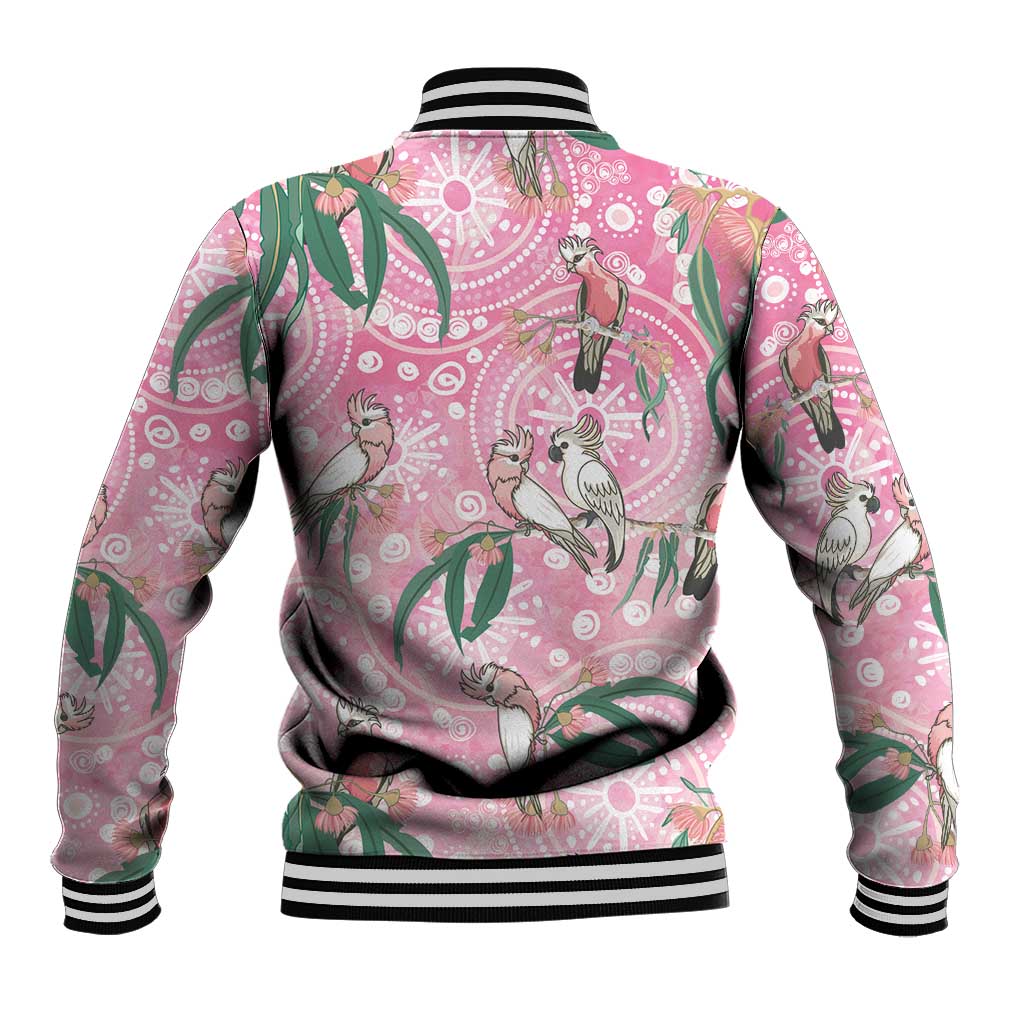 Australia Galah Aboriginal Baseball Jacket Breast Cancer Awareness - Aussie Hoodie