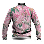 Australia Galah Aboriginal Baseball Jacket Breast Cancer Awareness - Aussie Hoodie