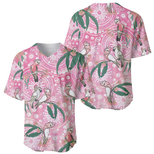Australia Galah Aboriginal Baseball Jersey Breast Cancer Awareness - Aussie Hoodie