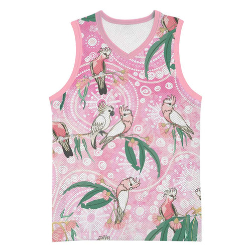 Australia Galah Aboriginal Basketball Jersey Breast Cancer Awareness - Aussie Hoodie