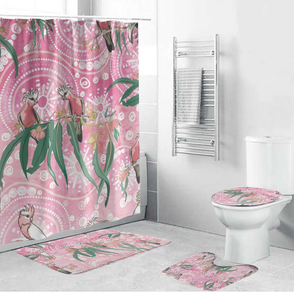 Australia Galah Aboriginal Bathroom Set Breast Cancer Awareness - Aussie Hoodie