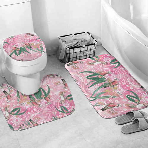 Australia Galah Aboriginal Bathroom Set Breast Cancer Awareness - Aussie Hoodie