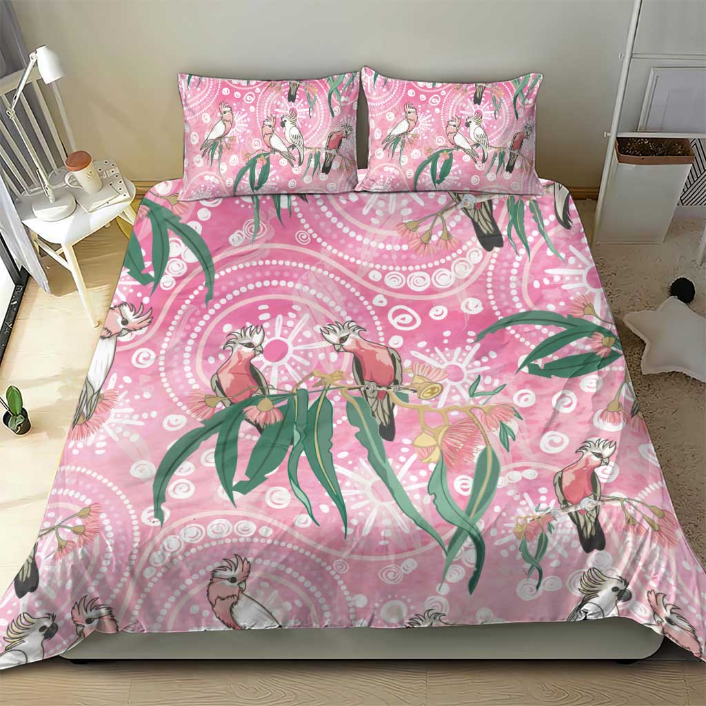 Australia Galah Aboriginal Bedding Set Breast Cancer Awareness - Aussie Hoodie