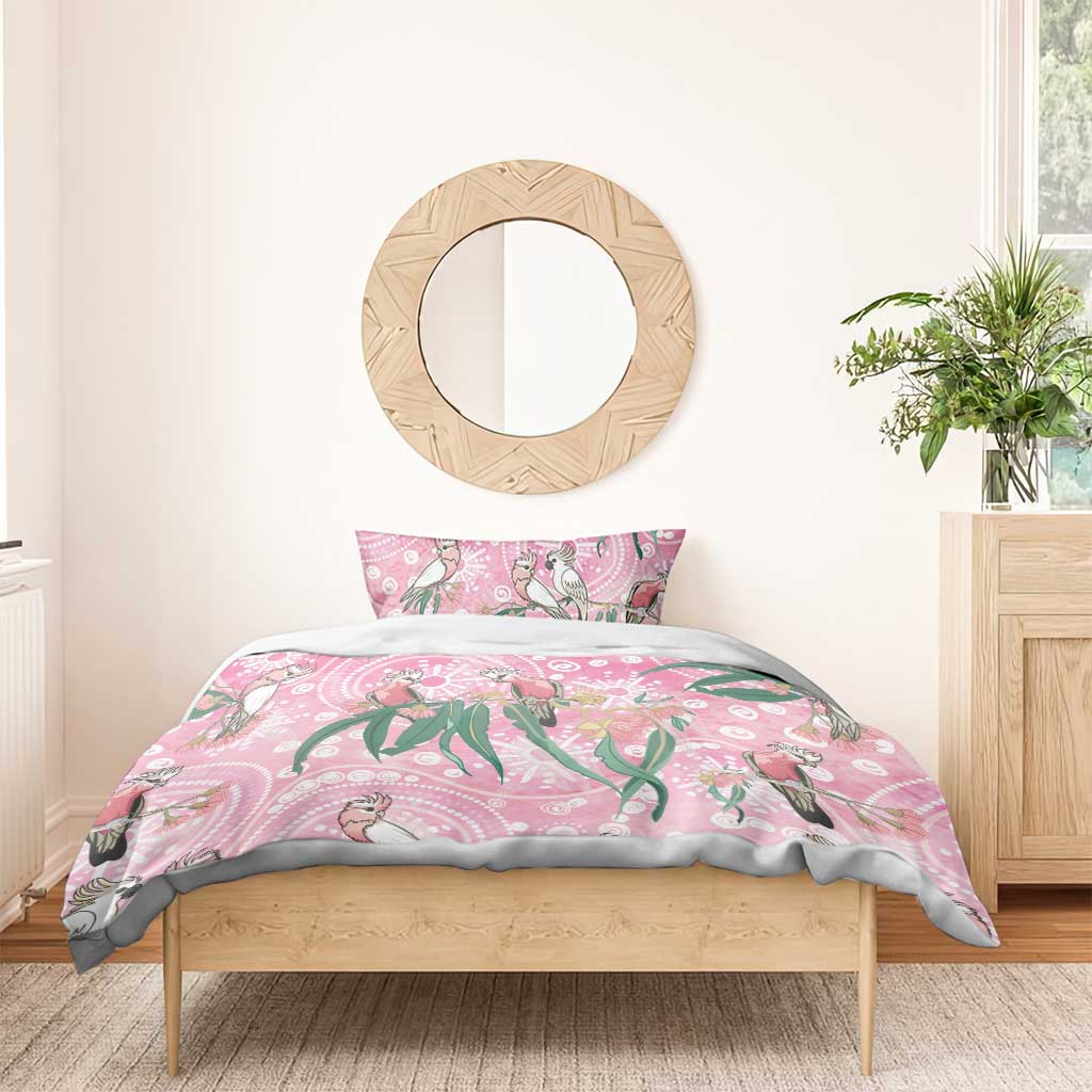Australia Galah Aboriginal Bedding Set Breast Cancer Awareness - Aussie Hoodie