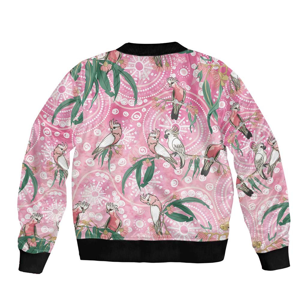 Australia Galah Aboriginal Bomber Jacket Breast Cancer Awareness - Aussie Hoodie