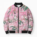 Australia Galah Aboriginal Bomber Puffer Jacket Breast Cancer Awareness - Aussie Hoodie