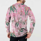 Australia Galah Aboriginal Button Sweatshirt Breast Cancer Awareness - Aussie Hoodie