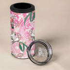 Australia Galah Aboriginal 4 in 1 Can Cooler Tumbler Breast Cancer Awareness - Aussie Hoodie