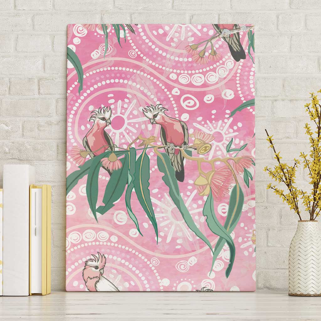 Australia Galah Aboriginal Canvas Wall Art Breast Cancer Awareness - Aussie Hoodie