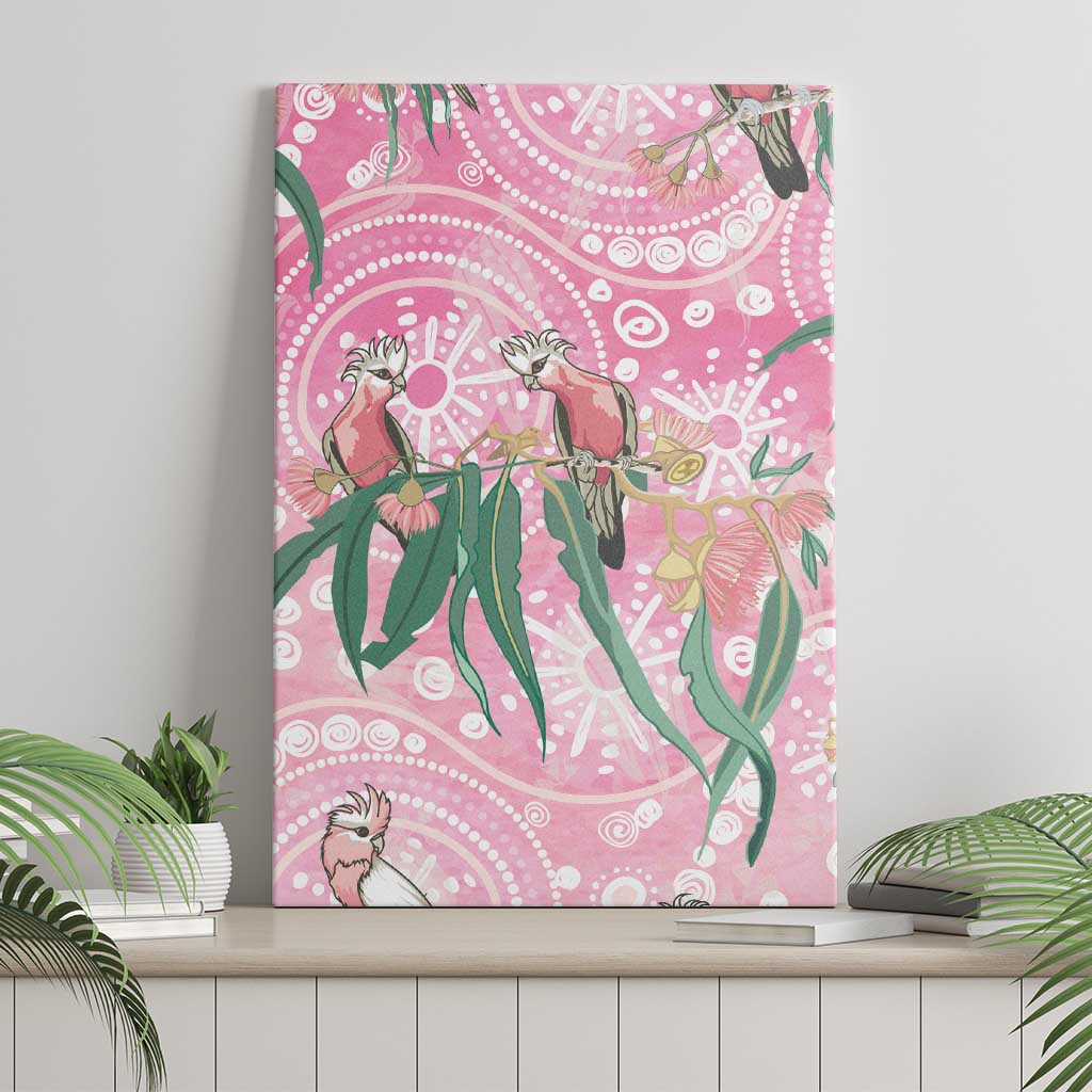 Australia Galah Aboriginal Canvas Wall Art Breast Cancer Awareness - Aussie Hoodie