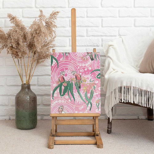 Australia Galah Aboriginal Canvas Wall Art Breast Cancer Awareness - Aussie Hoodie