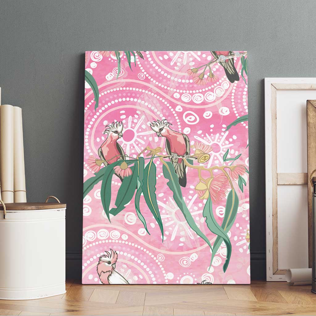 Australia Galah Aboriginal Canvas Wall Art Breast Cancer Awareness - Aussie Hoodie