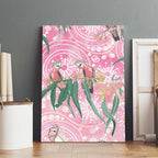 Australia Galah Aboriginal Canvas Wall Art Breast Cancer Awareness - Aussie Hoodie