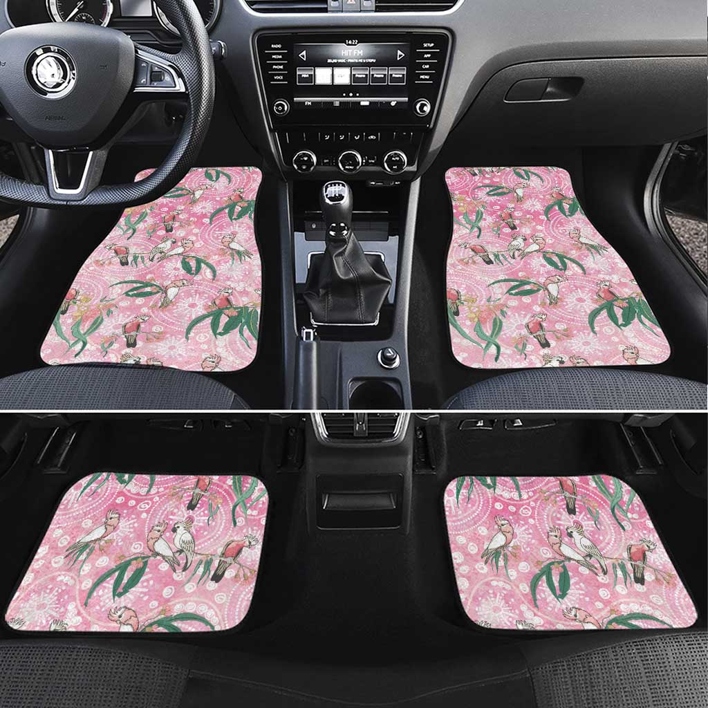 Australia Galah Aboriginal Car Mats Breast Cancer Awareness - Aussie Hoodie