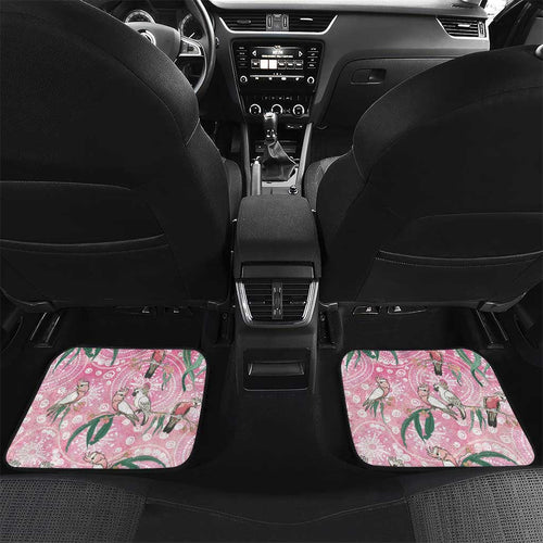 Australia Galah Aboriginal Car Mats Breast Cancer Awareness - Aussie Hoodie