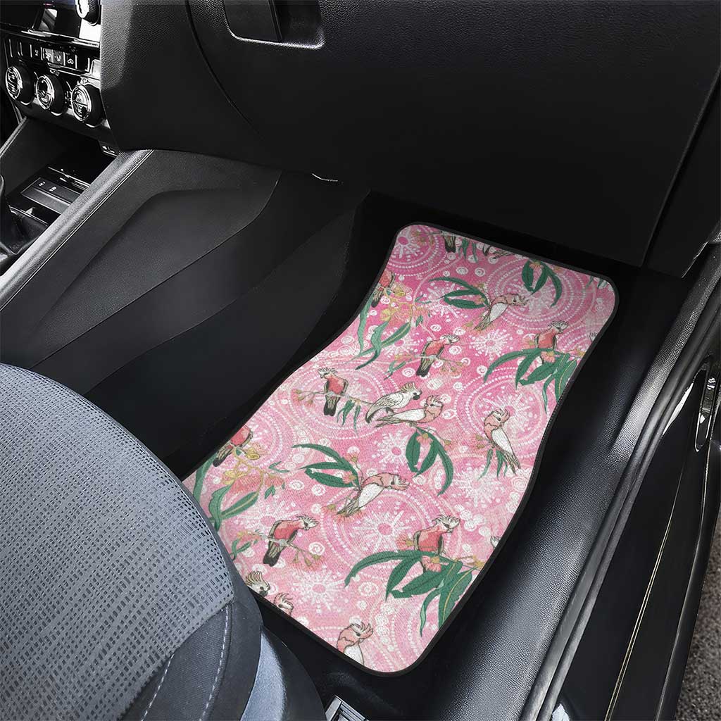 Australia Galah Aboriginal Car Mats Breast Cancer Awareness - Aussie Hoodie