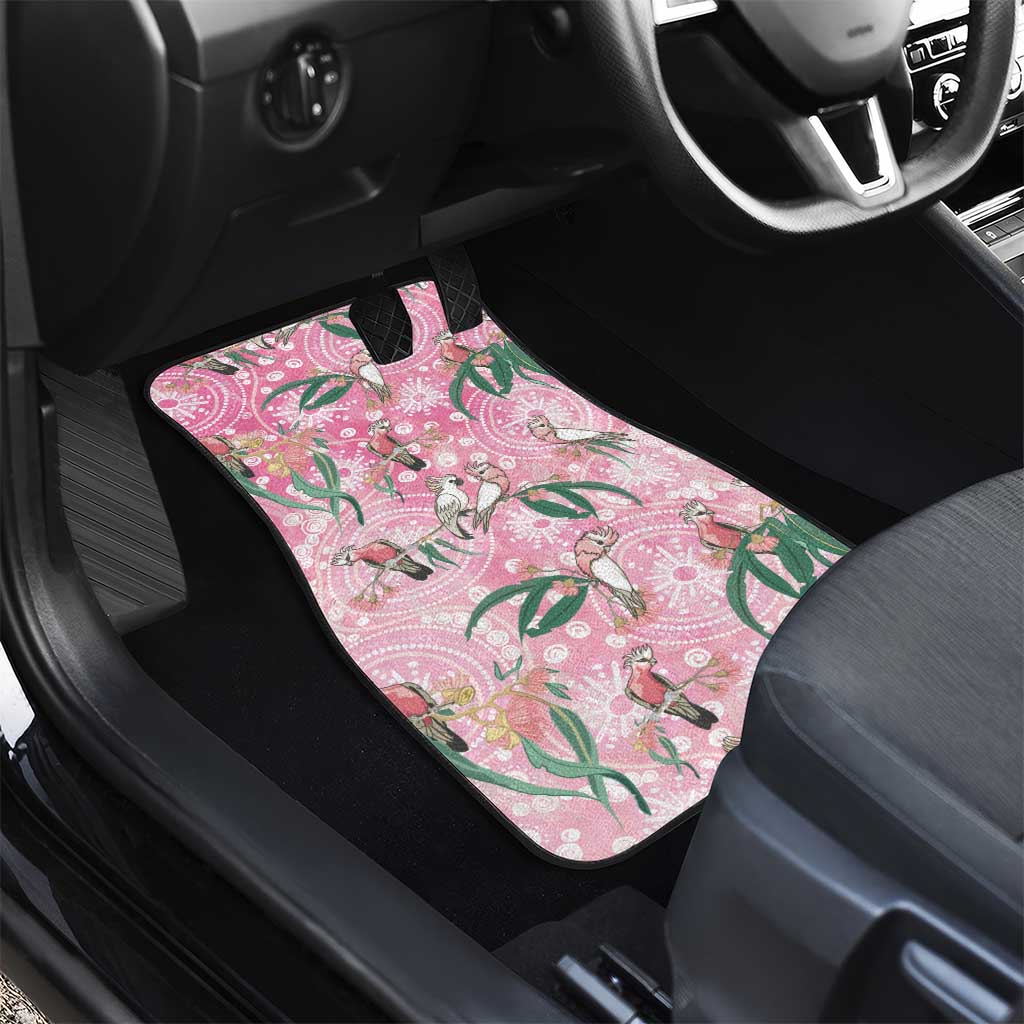 Australia Galah Aboriginal Car Mats Breast Cancer Awareness - Aussie Hoodie