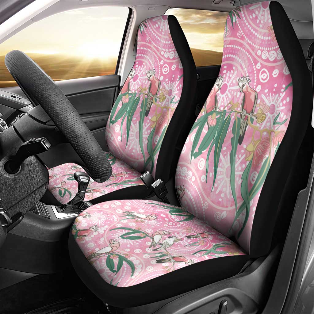Australia Galah Aboriginal Car Seat Cover Breast Cancer Awareness - Aussie Hoodie
