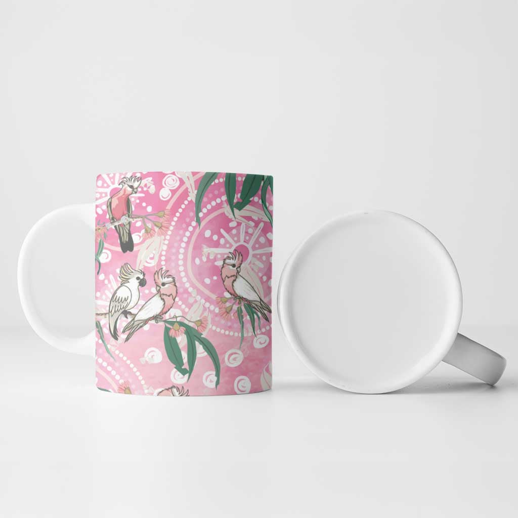 Australia Galah Aboriginal Ceramic Mug Breast Cancer Awareness - Aussie Hoodie