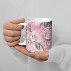 Australia Galah Aboriginal Ceramic Mug Breast Cancer Awareness - Aussie Hoodie