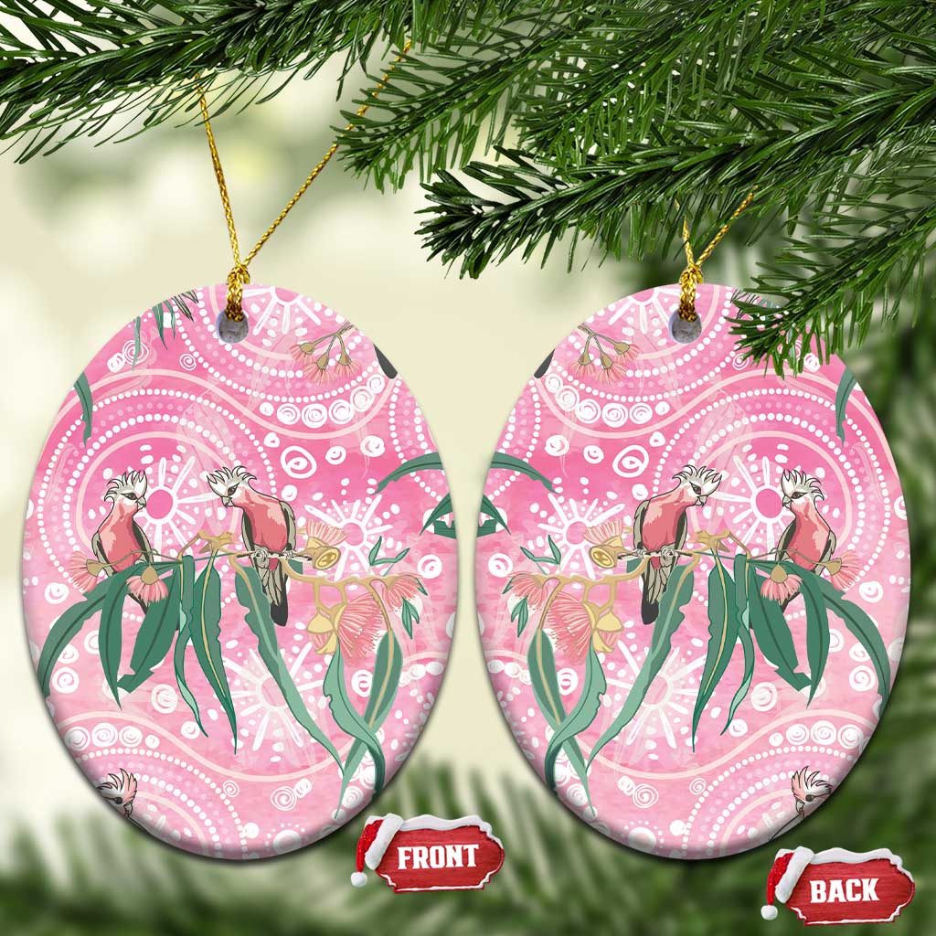 Australia Galah Aboriginal Ceramic Ornament Breast Cancer Awareness - Aussie Hoodie