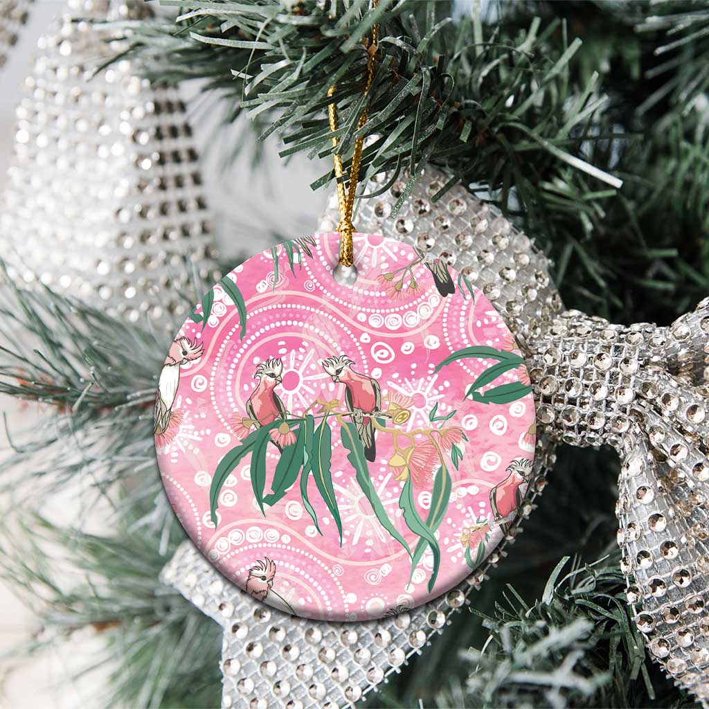 Australia Galah Aboriginal Ceramic Ornament Breast Cancer Awareness - Aussie Hoodie