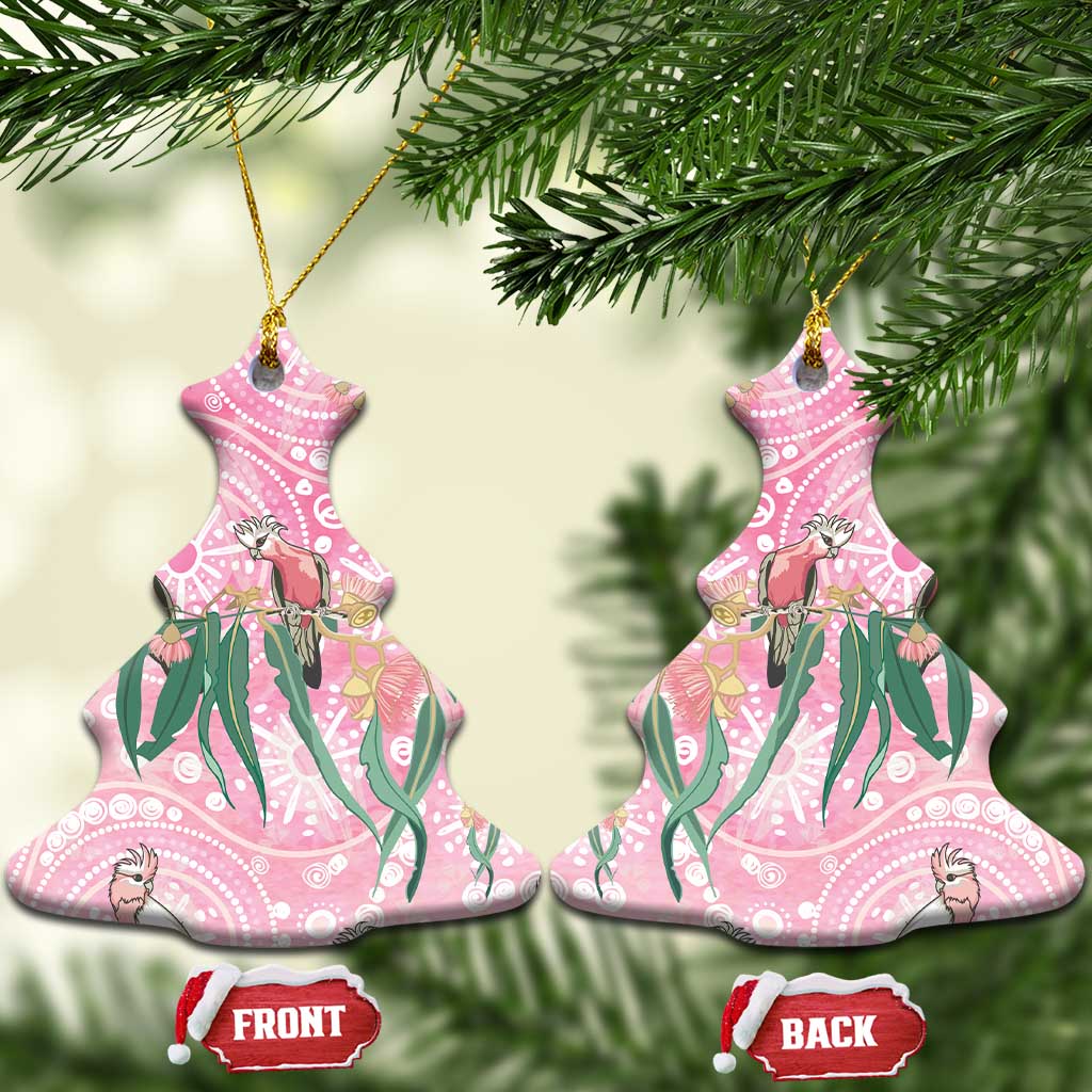 Australia Galah Aboriginal Ceramic Ornament Breast Cancer Awareness - Aussie Hoodie