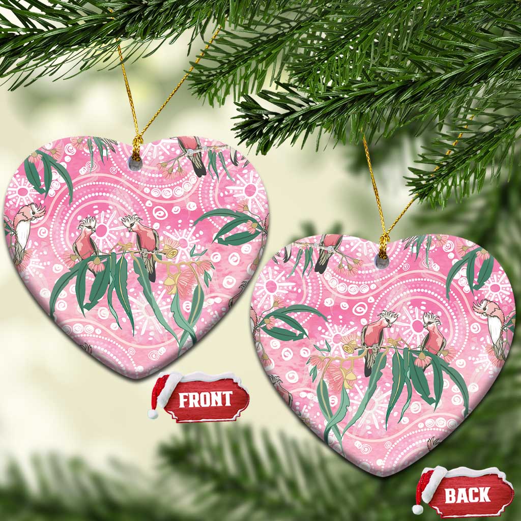 Australia Galah Aboriginal Ceramic Ornament Breast Cancer Awareness - Aussie Hoodie