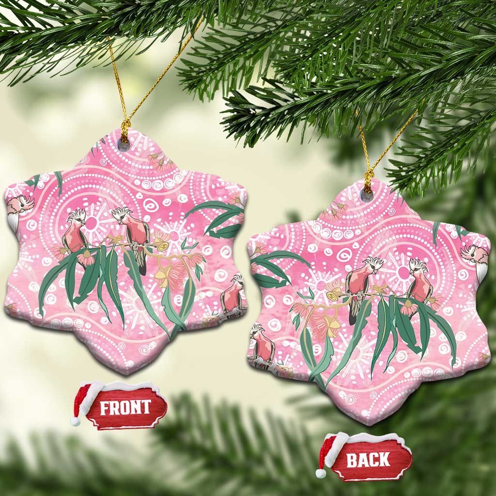 Australia Galah Aboriginal Ceramic Ornament Breast Cancer Awareness - Aussie Hoodie