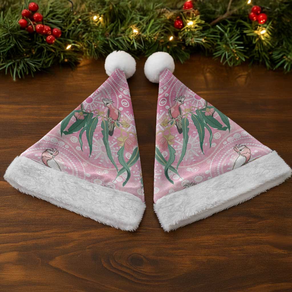 Australia Galah Aboriginal Christmas Santa Hat Breast Cancer Awareness - Aussie Hoodie