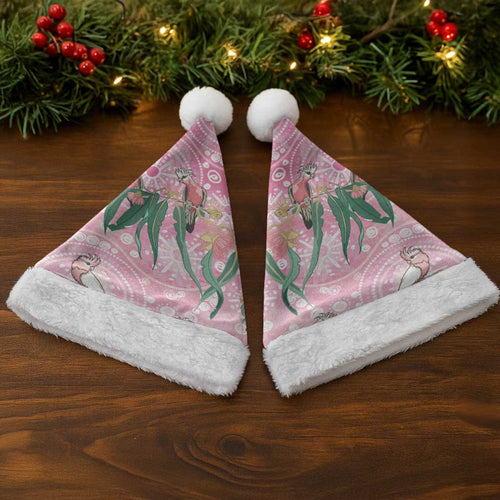 Australia Galah Aboriginal Christmas Santa Hat Breast Cancer Awareness - Aussie Hoodie