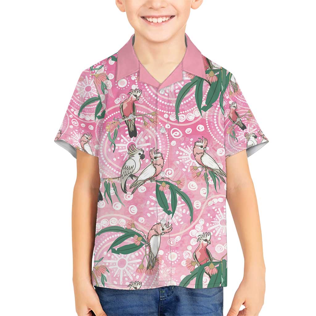 Australia Galah Aboriginal Family Matching Long Sleeve Bodycon Dress and Hawaiian Shirt Breast Cancer Awareness - Aussie Hoodie