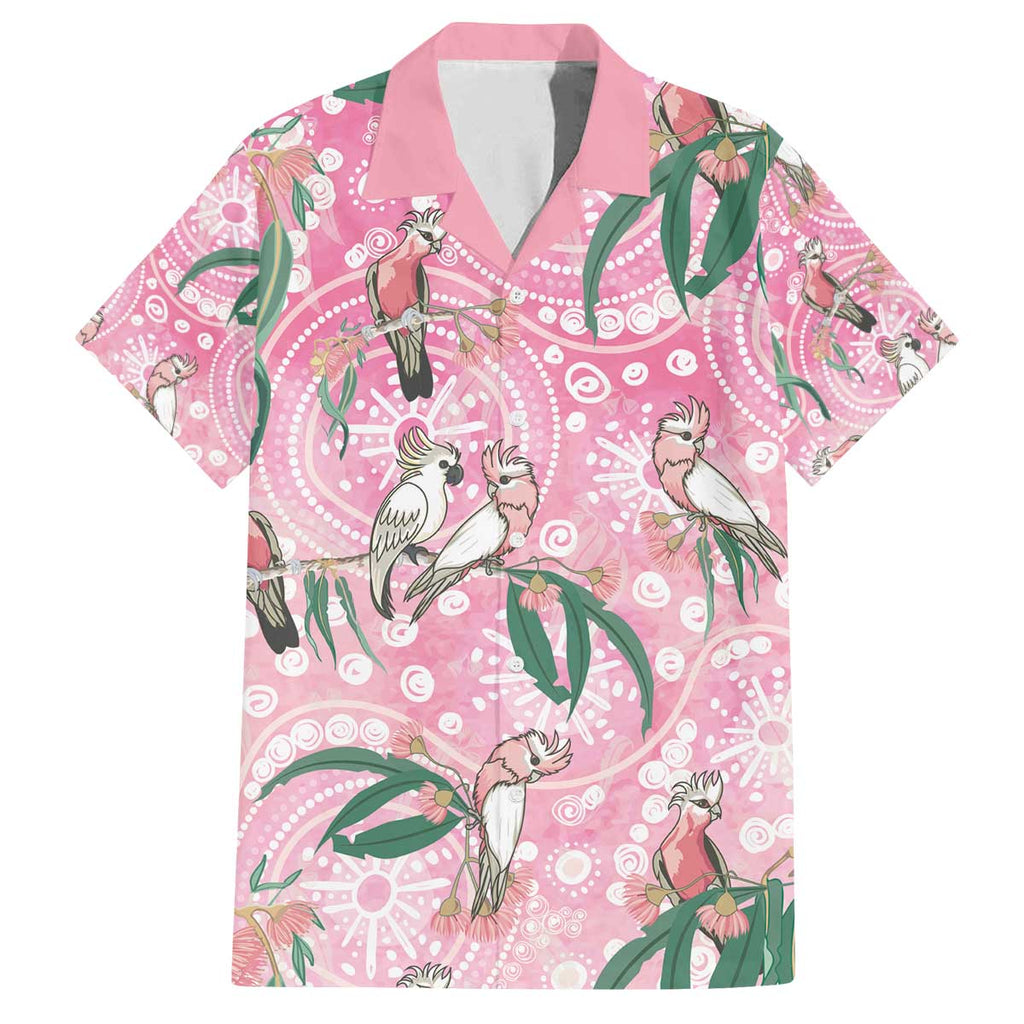 Australia Galah Aboriginal Family Matching Off The Shoulder Long Sleeve Dress and Hawaiian Shirt Breast Cancer Awareness - Aussie Hoodie