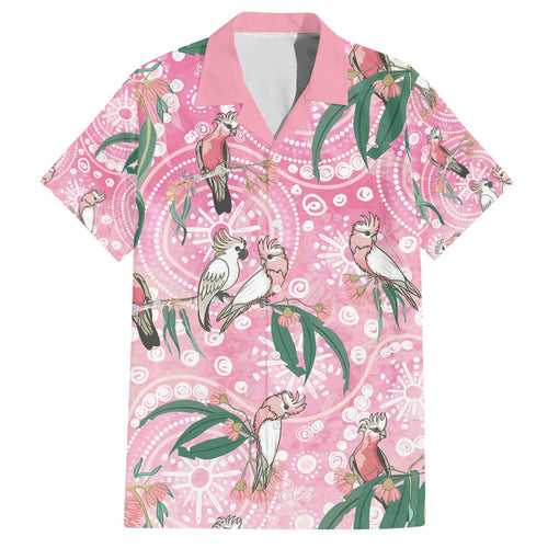 Australia Galah Aboriginal Family Matching Off The Shoulder Long Sleeve Dress and Hawaiian Shirt Breast Cancer Awareness - Aussie Hoodie