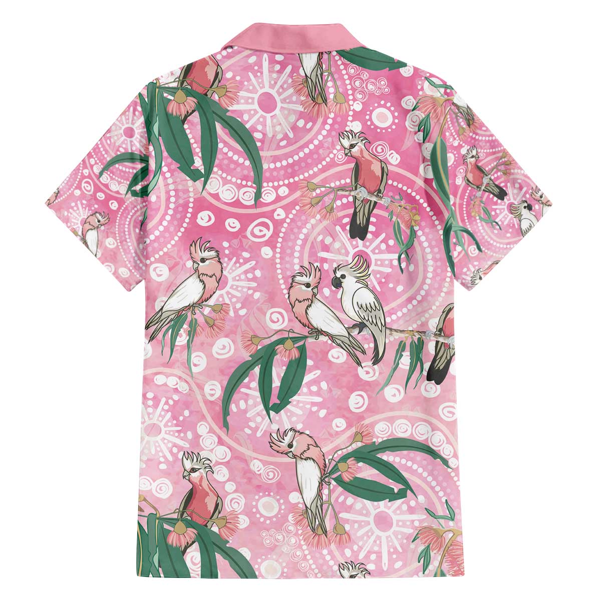 Australia Galah Aboriginal Family Matching Off The Shoulder Long Sleeve Dress and Hawaiian Shirt Breast Cancer Awareness - Aussie Hoodie