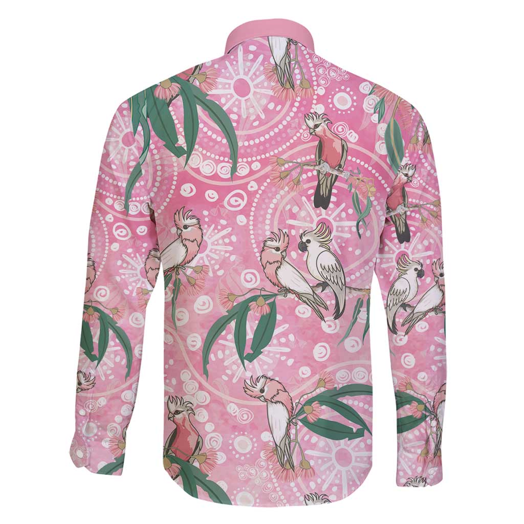Australia Galah Aboriginal Family Matching Off Shoulder Maxi Dress and Hawaiian Shirt Breast Cancer Awareness - Aussie Hoodie
