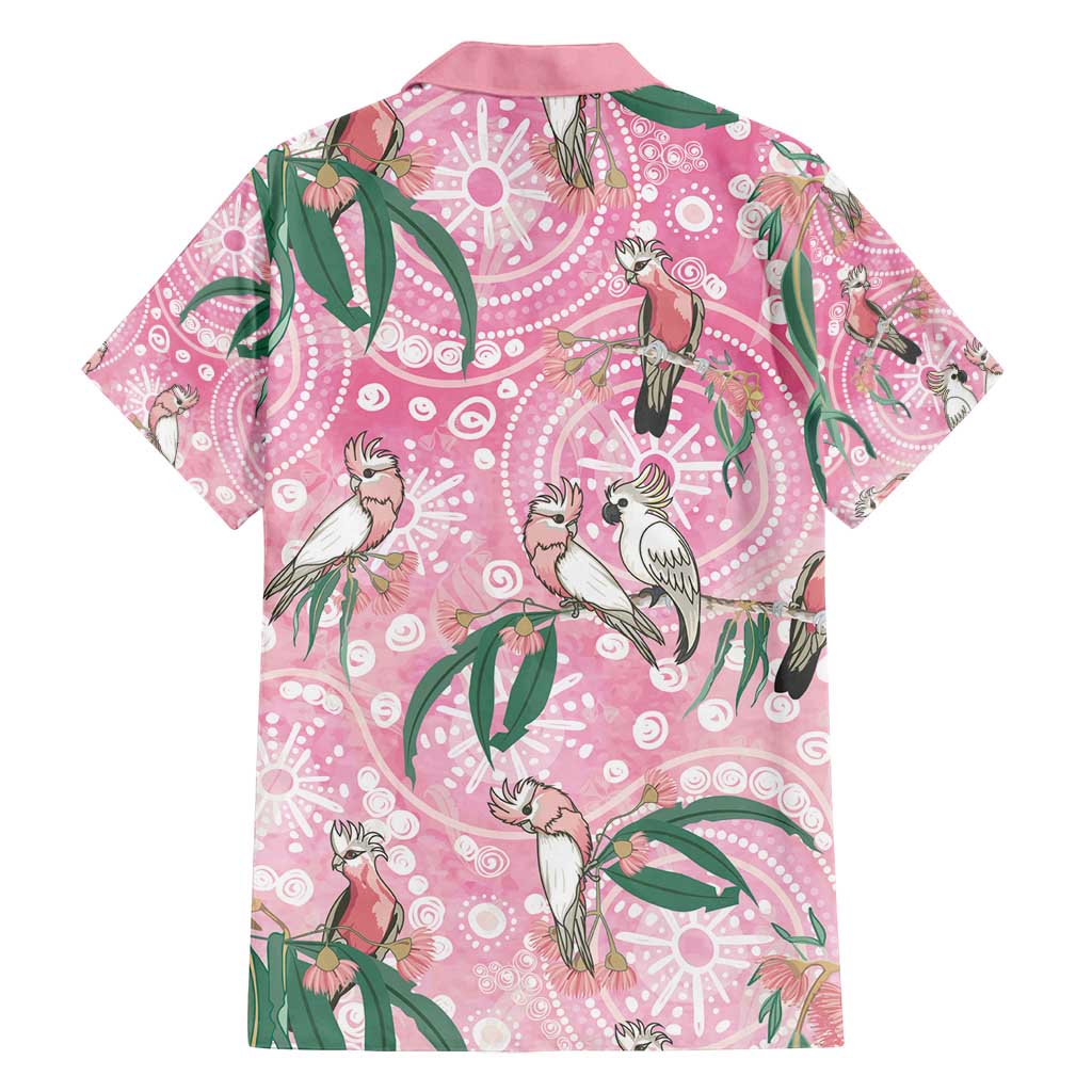 Australia Galah Aboriginal Family Matching Off Shoulder Short Dress and Hawaiian Shirt Breast Cancer Awareness - Aussie Hoodie
