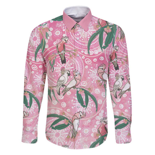 Australia Galah Aboriginal Family Matching Off Shoulder Short Dress and Hawaiian Shirt Breast Cancer Awareness - Aussie Hoodie