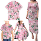Australia Galah Aboriginal Family Matching Puletasi and Hawaiian Shirt Breast Cancer Awareness - Aussie Hoodie