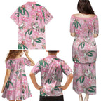 Australia Galah Aboriginal Family Matching Puletasi and Hawaiian Shirt Breast Cancer Awareness - Aussie Hoodie