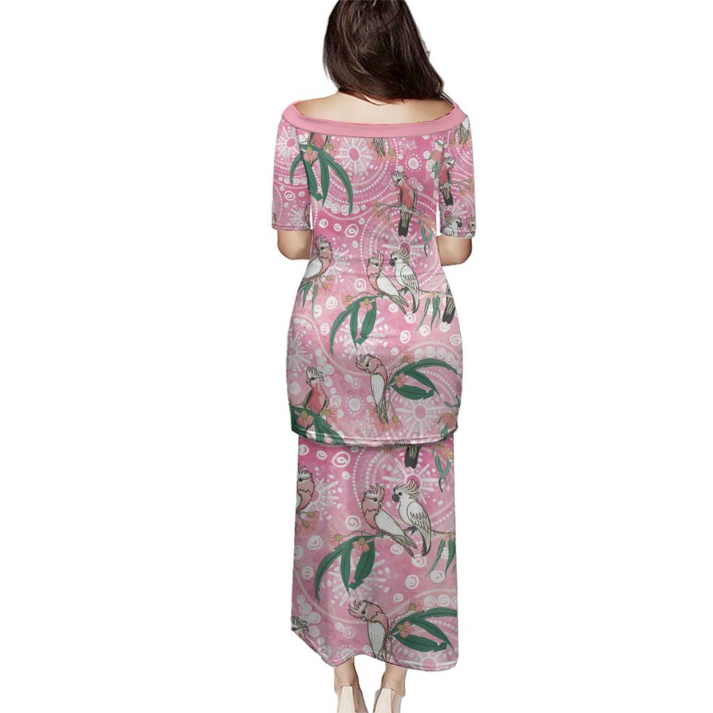 Australia Galah Aboriginal Family Matching Puletasi and Hawaiian Shirt Breast Cancer Awareness - Aussie Hoodie