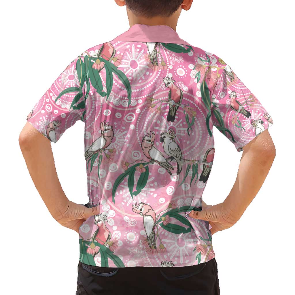 Australia Galah Aboriginal Family Matching Short Sleeve Bodycon Dress and Hawaiian Shirt Breast Cancer Awareness - Aussie Hoodie