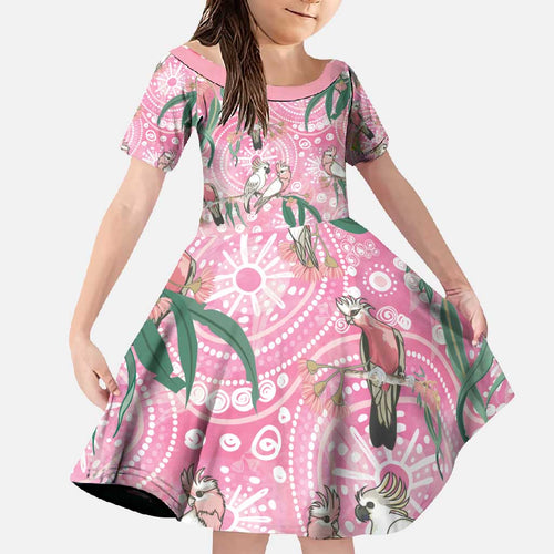 Australia Galah Aboriginal Family Matching Summer Maxi Dress and Hawaiian Shirt Breast Cancer Awareness - Aussie Hoodie